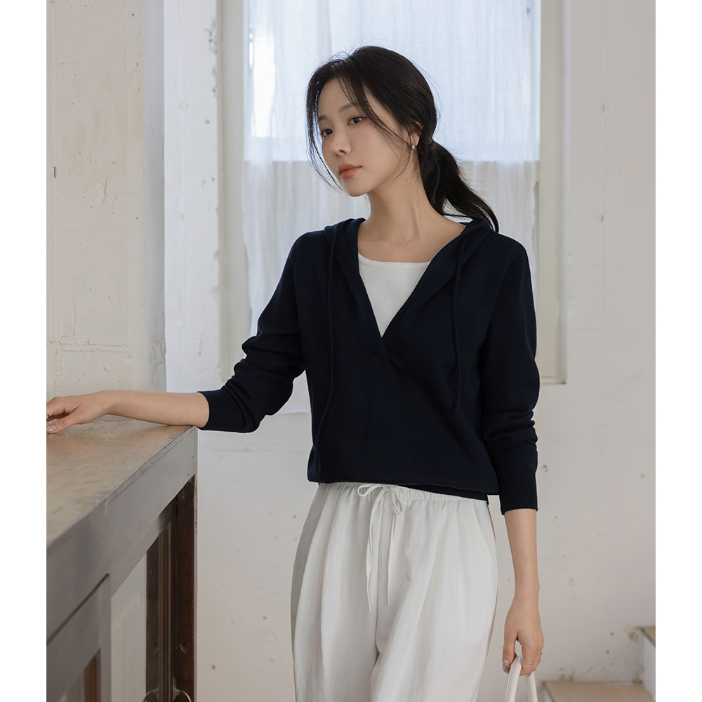 Easy layered Hood Knit