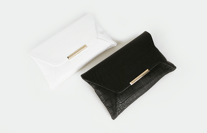 Snake skin Clutch goldeuba