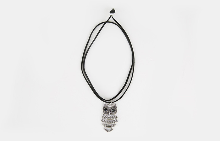 Antique Owl Long Necklace