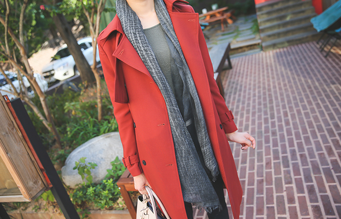 Eoteom double color silk scarf