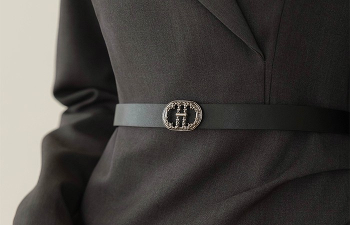 Fleece Shirring H-line Dress_Belt