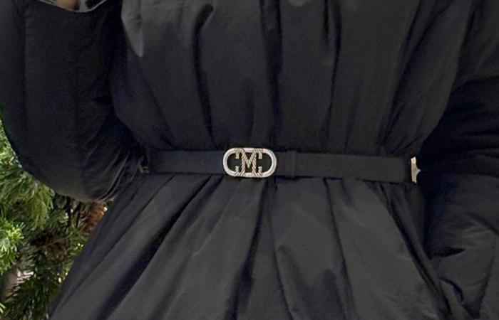 Duck Down100% Wrap String Long-Padded Jumper(+muffler)_Belt