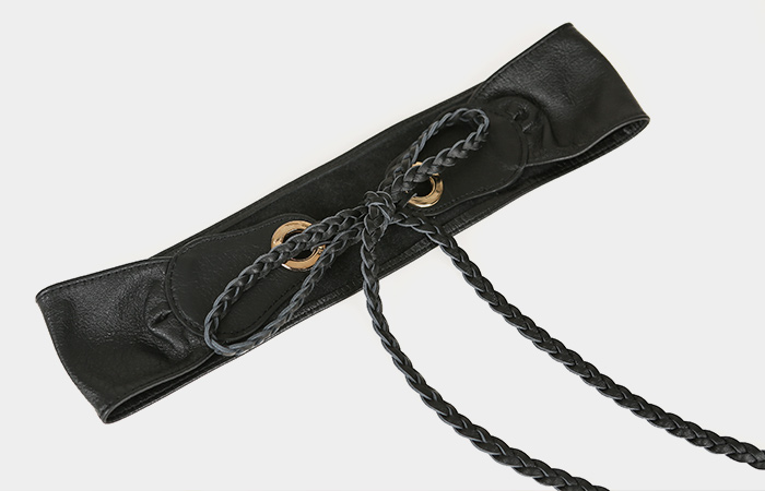 Cowhide wide two-way Belt