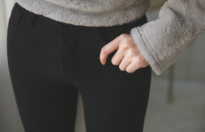 Pitch brushed Slim Boot cut Pants