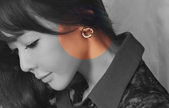 Claus earring cubic zirconia ring