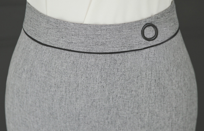 Formal button ring line Skirt
