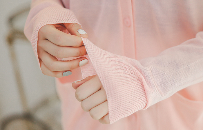 Spring Color Basic Long cardigan