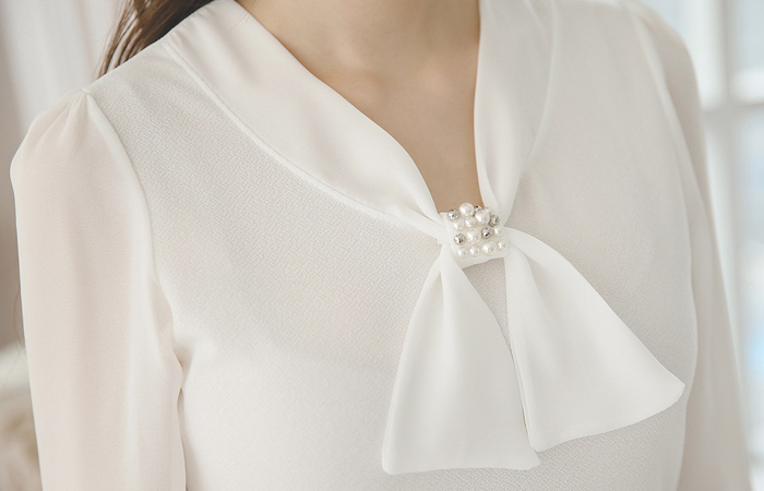 Petit Jewelry scarf blouse top