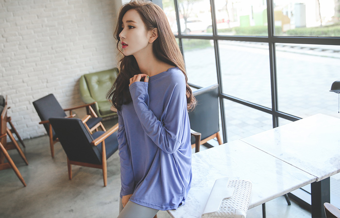 Dolman sleeve loose Long t shirts