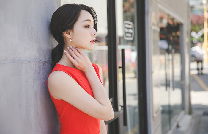 Minimal pin tuck Hline Dress