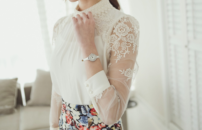 Princess See-through look Blouse