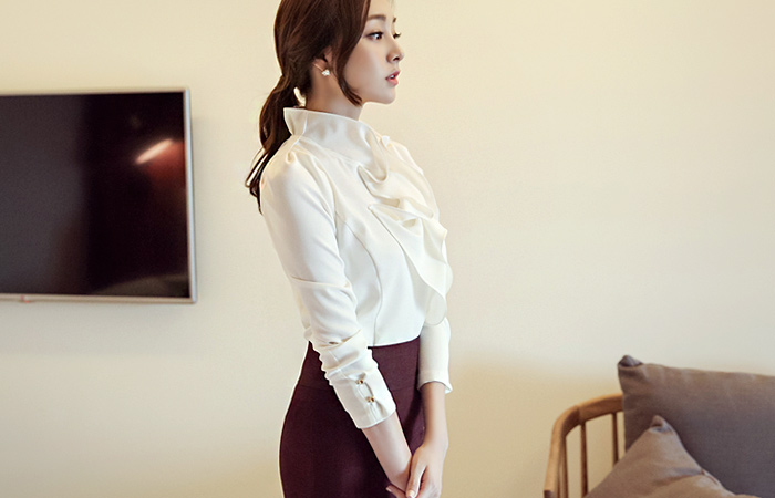 Louis frills Span Blouse